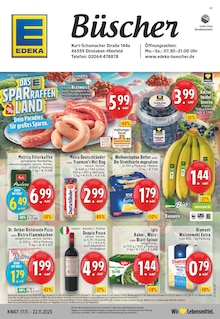 EDEKA Prospekt der Woche "Aktuelle Angebote" Seite 1, 17.11.2025 bis 22.11.2025 für Oberhausen Aktueller EDEKA Prospekt "Aktuelle Angebote" Seite 1 von 24 Seiten für Oberhausen