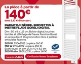 Radiateur sèche-serviettes à inertie fluide digital - Goreli dans le catalogue Gedimat