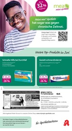 mea - meine apotheke Apotheken Prospekt der aktuellen Woche mit 4 Seiten, gültig von 01.06.2026 bis 30.06.2026, in Au und Umgebung Aktueller mea - meine apotheke Apotheken Prospekt in Au und Umgebung, "Unsere Juni-Angebote" mit 4 Seiten, 01.06.2026 - 30.06.2026