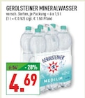 Mineralwasser im Angebot bei Marktkauf in Münster Mineralwasser Angebote von Gerolsteiner bei Marktkauf Münster für 4,69 €
