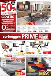 Aktueller Zurbrüggen Prospekt mit Barhocker, "PRIME SHOPPING WEEK", Seite 8