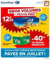 Lessive en promo dans le catalogue Carrefour à la page 1