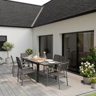 Table alu kerica extensible dans le catalogue Brico Dépôt