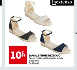 SANDALE FEMME - INEXTENSO dans le catalogue Auchan Hypermarché