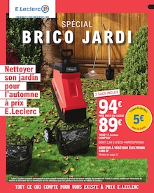 Prospectus E.Leclerc à Bois-Herpin, "SPÉCIAL BRICO JARDI", 20 pages de promos valables du 24/09/2024 au 05/10/2024