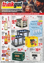 Trinkgut Prospekt für Gütersloh mit 8 Seiten Trinkgut Prospekt für Gütersloh: "Aktuelle Angebote", 8 Seiten, 11.12.2023 - 16.12.2023
