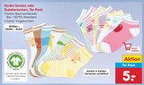 Kinder Socken oder Sneakersocken, 7er Pack Angebote bei Netto Marken-Discount Gronau für 5,00 €