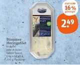 Heringsfilet in Apfel-Sahne Sauce im tegut Prospekt Heringsfilet in Apfel-Sahne Sauce von Büsumer im aktuellen tegut Prospekt für 2,49 €