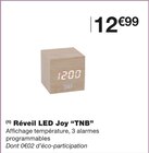 Réveil LED Joy - TNB dans le catalogue Monoprix