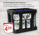 Aktuelles Regional Mineralwasser Angebot bei GLOBUS in Halle (Saale) ab 4,20 €