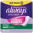 Discreet Inkontinenzeinlagen Big Pack oder Slipeinlagen im Gigapack von Always im aktuellen Netto mit dem Scottie Prospekt