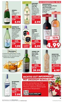 Whiskey im aktuellen Kaufland Prospekt (Oberhausen) Whiskey im Kaufland Prospekt "RICHTIG FRISCH" mit 69 Seiten (Oberhausen)
