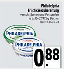 Frischkäsezubereitung von Philadelphia im aktuellen EDEKA Prospekt für 0,88 €