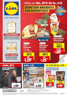 Lidl Prospekt für Ingelheim am Rhein mit 63 Seiten Lidl Prospekt für Ingelheim am Rhein: DEINE TOP-ANGEBOTE ZUR ADVENTSZEIT, 63 Seiten, 29.11.2021 - 04.12.2021