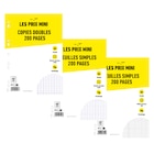 Copies doubles ou feuilles simples 200 pages - 70gr - A4 - Les Prix Mini en promo chez Bureau Vallée Copies doubles ou feuilles simples 200 pages - 70gr - A4 - Les Prix Mini dans le catalogue Bureau Vallée