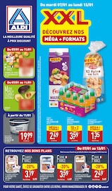 Catalogue Discount Alimentaire Aldi en cours à Châteauneuf-en-Thymerais et alentours, "XXL DÉCOUVREZ NOS MÉGA + FORMATS", 47 pages, 07/01/2025 - 13/01/2025