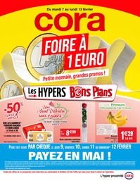 Catalogue Supermarchés de Cora à Saint-Manvieu-Norrey Prospectus Cora à Saint-Manvieu-Norrey, "Foire à 1 euro", 32 pages, 07/02/2023 - 13/02/2023