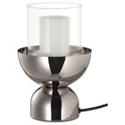 Tischleuchte + LED-Leuchtmittel vernickelt/Zylinder gestreift im IKEA Prospekt Tischleuchte + LED-Leuchtmittel vernickelt/Zylinder gestreift von ACKJA / MOLNART im aktuellen IKEA Prospekt für 19,98 €