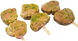 Kalbsfilet-Spieß von vom Kalb für 4,99 € bei REWE im Angebot Kalbsfilet-Spieß von vom Kalb im aktuellen REWE Prospekt