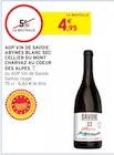 AOP vin de Savoie Abymes blanc sec Au coeur des Alpes - Cellier du Mont Charvaz en promo chez Intermarché Cournon-D'Auvergne à 4,95 €