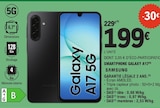 Smartphone Galaxy A17 - SAMSUNG - E.Leclerc à Bergerac Smartphone Galaxy A17 - SAMSUNG en promo chez E.Leclerc Bergerac à 199,00 €