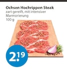 Ochsen Hochrippen Steak im V-Markt Prospekt Ochsen Hochrippen Steak von im aktuellen V-Markt Prospekt für 2,19 €