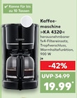 Kaffeemaschine »KA 4320« Angebote von SEVERIN bei Kaufland Aachen für 19,99 €