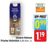 Frische Vollmilch im Angebot bei EDEKA in Saarbrücken Frische Vollmilch Angebote von Unsere Heimat bei EDEKA Saarbrücken für 0,99 €