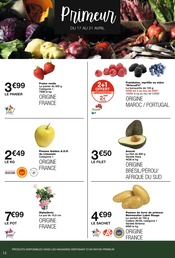 Promos Fruit dans le catalogue "GILLES, 100 ANS, ET 100 % BIO" de Monoprix à la page 14