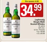 Single Malt Scotch Whisky Angebote von Laphroaig bei WEZ Bad Oeynhausen für 34,99 €