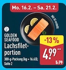 Lachsfiletportion von Golden Seafood im aktuellen ALDI Nord Prospekt für 4,99 €