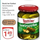 Gurken im Angebot bei GLOBUS in Halle Gurken Angebote von Bautz'ner bei GLOBUS Halle für 1,49 €