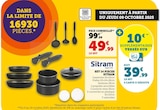Set 14 pièces - Sitram en promo chez Super U Trappes à 39,99 €