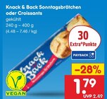 Aktuelles Sonntagsbrötchen oder Croissants Angebot bei Netto Marken-Discount in Mannheim ab 1,79 €