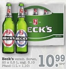 versch. Sorten Angebote von Beck's bei E center Oberursel für 10,99 €