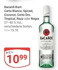 Rum Carta Blanca Angebote von Bacardi bei GLOBUS Gotha für 10,99 €