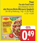 Aktuelles Fix oder Food Travel Würzpaste Spaghetti Angebot bei EDEKA in Würzburg ab 0,49 €