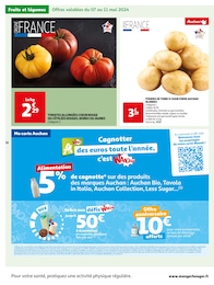 Offre Tomate Allongée dans le catalogue Auchan Supermarché du moment à la page 16