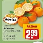 Saftorangen von Valensina im aktuellen REWE Prospekt