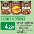 Supermarchés Match Soultz-sous-Forêts - Promo Lentilles Cuisinées à l'Auvergnate Promo Lentilles Cuisinées à l'Auvergnate à 4,29 € dans le catalogue Supermarchés Match à Soultz-sous-Forêts