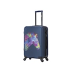 Valise cabine 45 cm imprimée en promo chez Carrefour Market Villeneuve-d'Ascq à 12,99 €