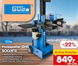 Holzspalter GHS 500/8TE von Güde im aktuellen Netto Marken-Discount Prospekt für 849,00 €