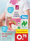Bio Quetschbeutel von Hallo Welt für 0,75 € bei Netto Marken-Discount im Angebot Bio Quetschbeutel von Hallo Welt im aktuellen Netto Marken-Discount Prospekt
