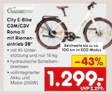 City E-Bike C3M/C3V Roma II mit Riemenantrieb 28" im Angebot bei Netto Marken-Discount in Saarbrücken City E-Bike C3M/C3V Roma II mit Riemenantrieb 28" Angebote bei Netto Marken-Discount Saarbrücken für 1.299,00 €