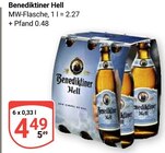 Hell im Angebot bei GLOBUS in Bingen Hell Angebote von Benediktiner bei GLOBUS Bingen für 4,49 €