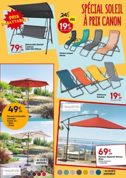 Prix et réduction Balancelle dans le prospectus Maxi Bazar en cours Offre Balancelle dans le catalogue Maxi Bazar du moment à la page 7