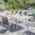Table extensible Pavane 10 places lin blanc - Hespéride dans le catalogue Maxi Bazar