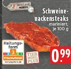 Schweinenackensteaks mariniert bei E center im Koblenz Prospekt für 0,99 €