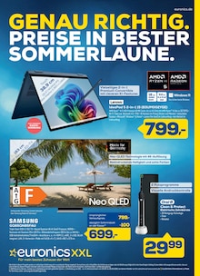 EURONICS Prospekt der KW 36 "GENAU RICHTIG. PREISE IN BESTER SOMMERLAUNE." Aktueller EURONICS Prospekt "GENAU RICHTIG. PREISE IN BESTER SOMMERLAUNE." Seite 1 von 10 Seiten