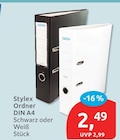Ordner DIN A4 im Angebot bei budni in Berlin Ordner DIN A4 Angebote von Stylex bei budni Berlin für 2,49 €